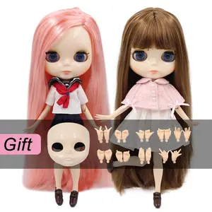 ICY DBS Blyth Doll joint body 1/6 bjd white skin shiny face 30cm toy girls gift on sale anime