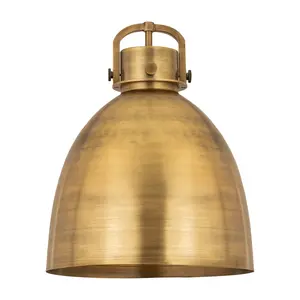 Downtown Urban Metal Shade Brass Steel