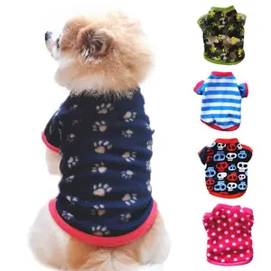 Print Dog Cats Clothes for Small Dogs Warm Winter Pet Dog Clothing Coat Shirt Pet Christmas Soft Chihuahua Clothes Idepet