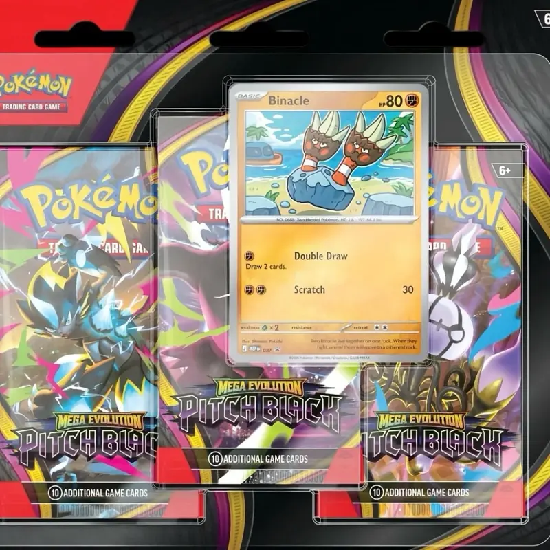 Pokémon TCG: Mega Evolution ME05 Pitch Black 3-Pack Blister
