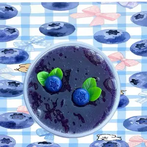 Midnight Blueberry Custard Slime Stress Toy Christmas Gift Soft Scented Blueberries Toy