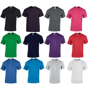 Gildan Men's Heavy Cotton T-Shirt Bulk Lot Solid Blank 5000 NEW