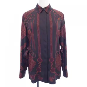 Pre-owned HERMÈS Silk Small Leather Goods Hermes Shirt 34