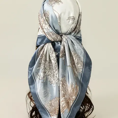 1 Piece Women's Bohemian Style Paisley Print Headscarf Shawl, Boho Casual Elegant Scarf Accessory for Daily Wear, Windproof Shawl for Valentine's Veil