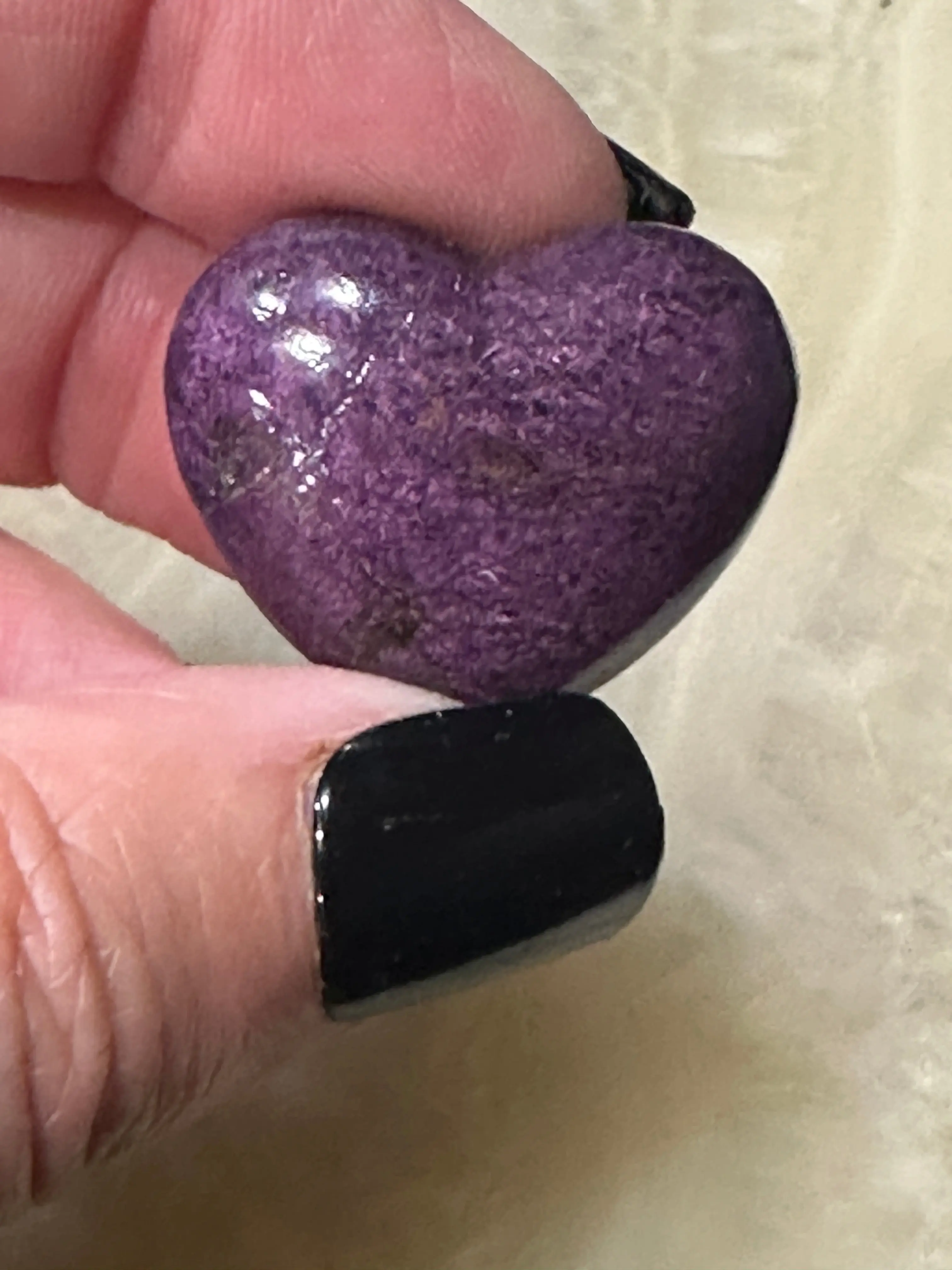 Purpurite Crystal Heart