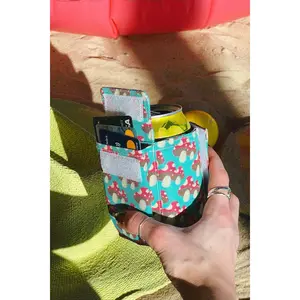 Wallet + Can Cooler - Mushroom Twins