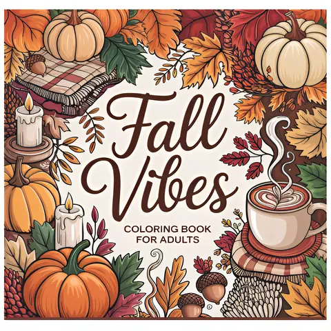 【NEW RELEASED】Adult Coloring Book - Relaxing Mindful Coloring, Bold Illustrations, Easy-to-Color Autumn Designs, Thoughtful English Inspiring Quotes, Reflection & Encouragement Elements, for All Skill Levels
