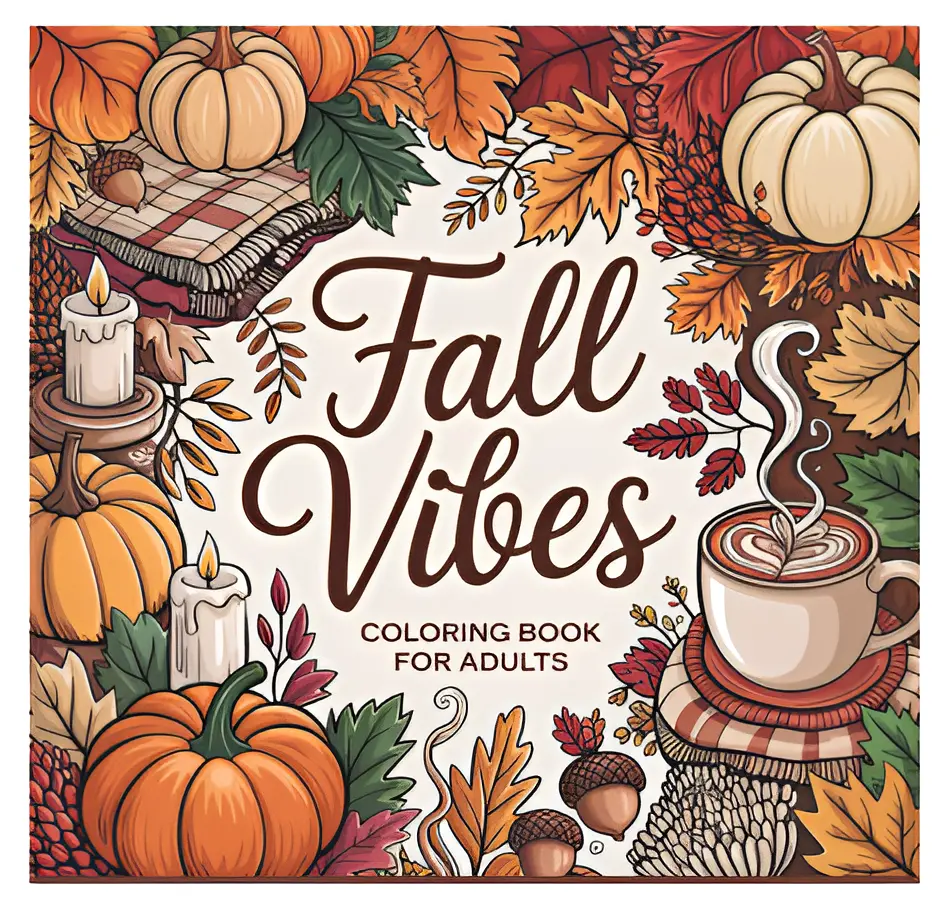 【NEW RELEASED】Adult Coloring Book - Relaxing Fall Vibes, Bold Illustrations, Easy-to-Color Autumn Designs, Inspiring Themed Quotes, Reflection & Encouragement Elements for All Skill Levels, Coloring Books