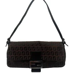 Pre-owned FENDI Canvas Shoulder Bags Zucchinio Baguette
