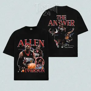 The Answer Allen Iverson Shirt Premium Cotton, The Answer Fans, The Answer Shirt, Philly Faithful Fans, Basketball Shirt, Game Day Fit