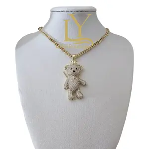 LaYaiBoutique #1086 14k Gold Plated Bear Chain High Quality