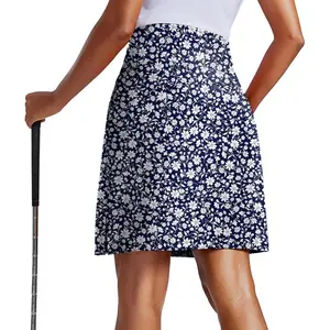 20" Skorts for Woman Knee Length UPF 50+ Golf Skirts with 3 Pockets High Waisted Athletic Tennis Skort Casual Skirt