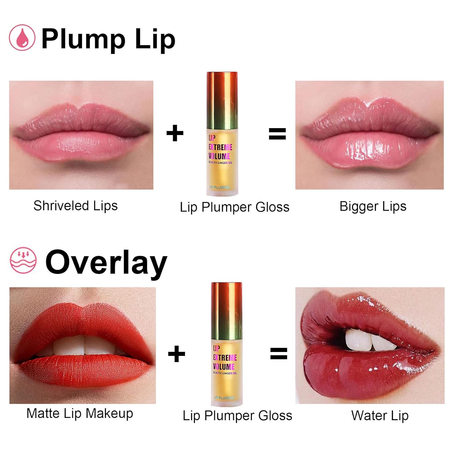 Instant Plumping Lipsticks, Daily Lip Essence, Long-Lasting Plumping Lip Serum, Night Moisturizing LipEssence, Transparent Moisturizing Lip Oil,Naturally Nourishing Lips,  Instant Plumping And Smoothing Lip Lines - Vibrant Gloss