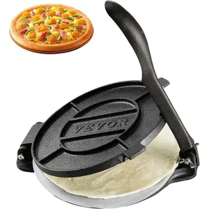 VEVOR Electric Tortilla Maker, 5.5 Inch Diameter Automatic Corn Tortilla Making Machine with Non-Stick Coating, Electric Chapatti Machine Suitable for Produce Sopes Gorditas Roti Pita Tortilla PizzaVEVOR Super Brand Day