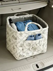 Car Interior Storage Basket, Clothing Book Work Supplies Home Organizer Bag, Space Saving Multi-Purpose Car Accessory Travel