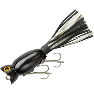 Arbogast Hula Popper 1/4 oz Fishing Lure - Black