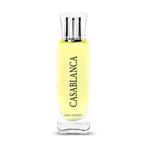 Swiss Arabian Casablanca Fruity Woody Amber Scent, Eau de Parfum Warm Sweet Fragrance,  Long-Lasting Perfume for women and men 3.8 oz