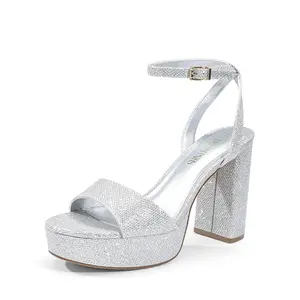 Dream Pairs Platform Chunky High-Heel Sandals – Ankle Strap Support, Cushioned Party-Ready Sole