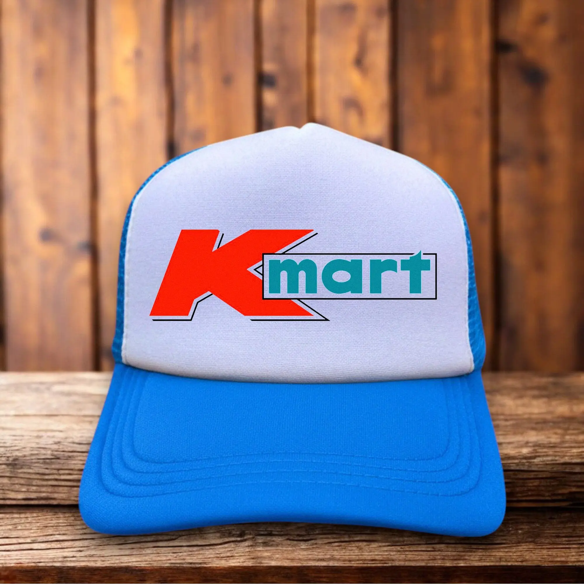 K-Mart Defunct Retail Retro Unisex Trucker Hat Blue Snapback Nostalgic Store