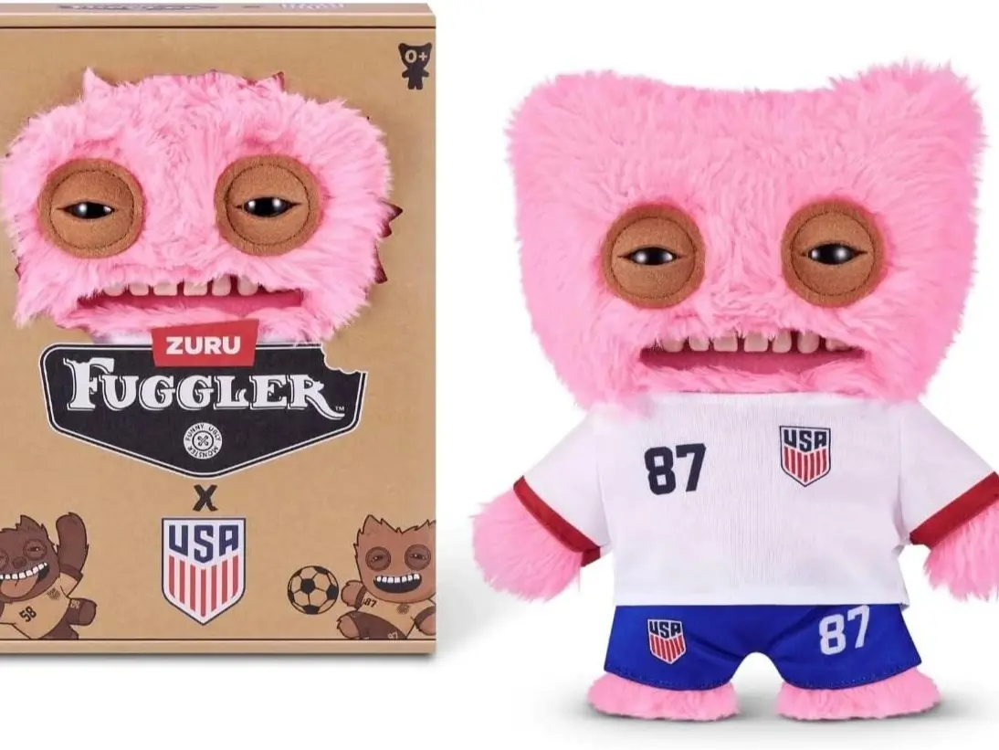 ZURU Fuggler USA Soccer Plush – 9 Inch Funny Ugly Monster Collectible Sports-Themed Plush Toy (Fuggler USA Soccer #87)