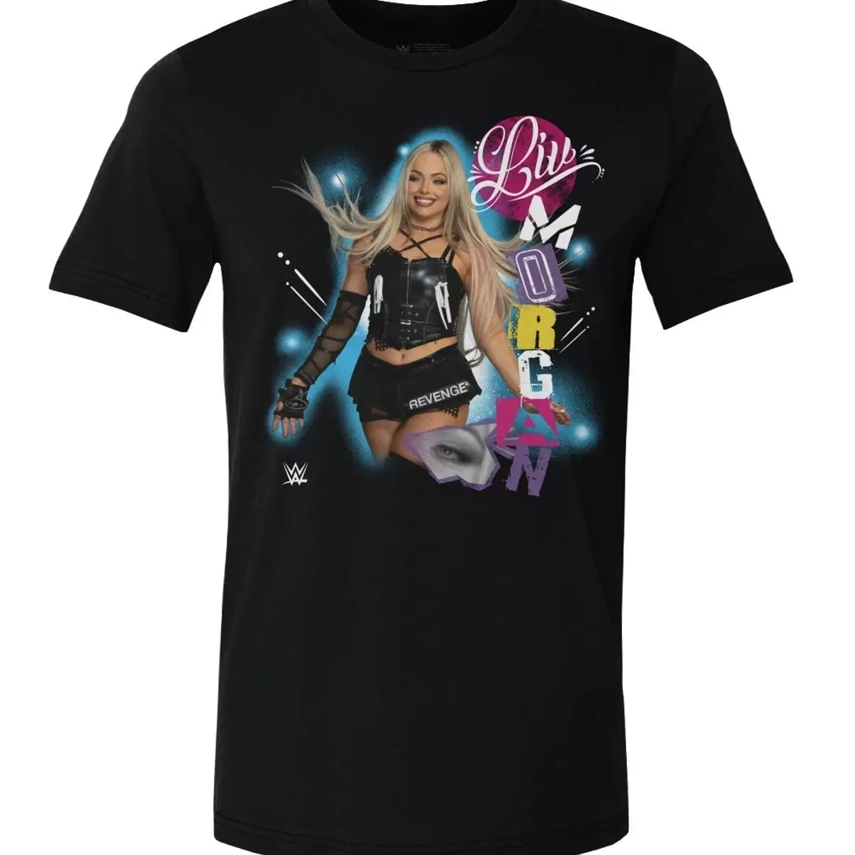 Liv Morgan WWE Cutout Name WHT WWE Superstar Tee, Wrestling Graphic Tee Gift For Fans, Friends