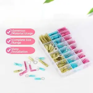 RV Round Pre-Insulated Crimp Terminal - O-Type Brass Connector 250pcs