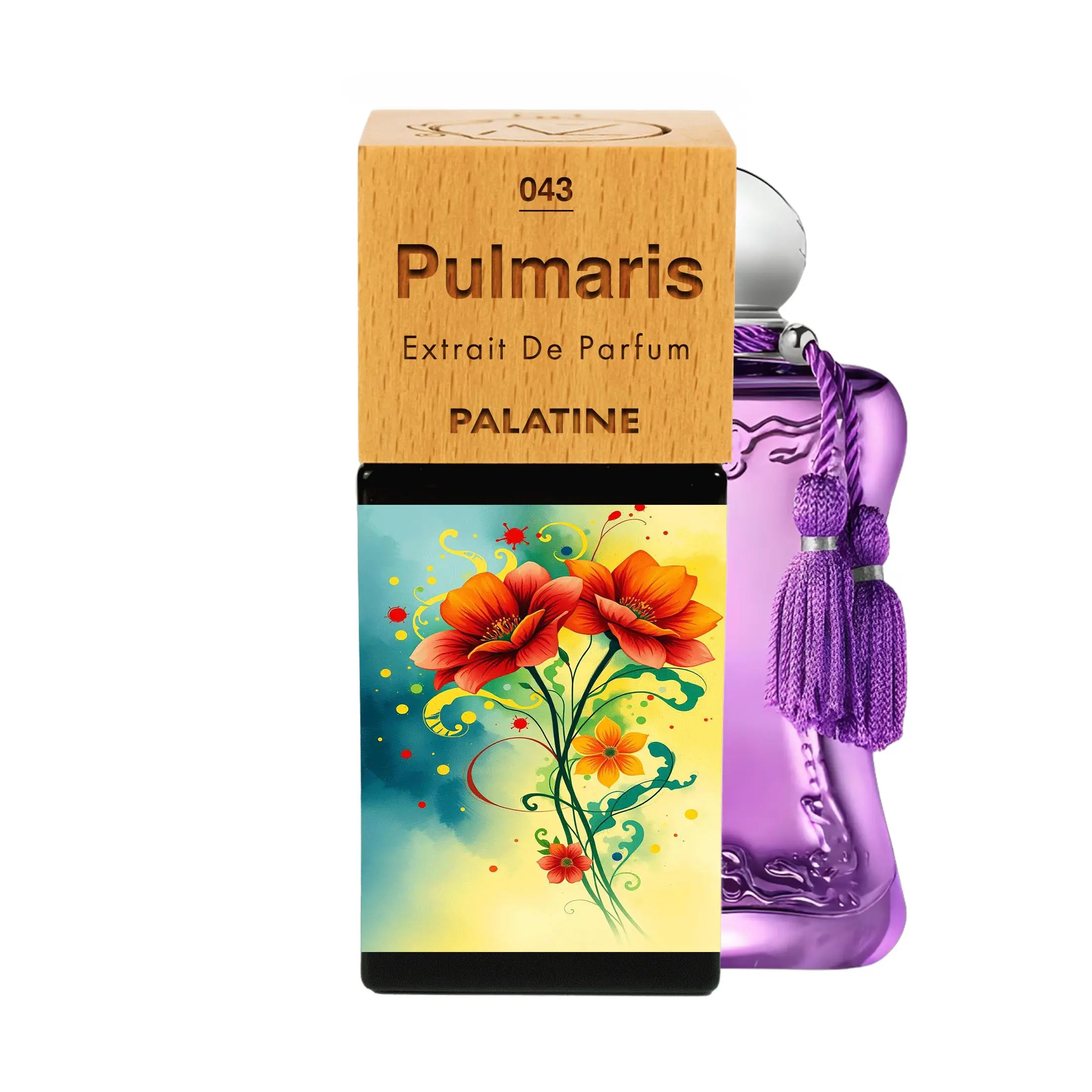 Pul Maris N°43 | Pear, Bergamot and Mandarin; Violet, Floral bouquet and Lavender; Musk, Sandalwood, Vanilla and Patchouli. Home Fragrance