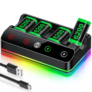 Rechargeable Battery Pack for Xbox Series X Controller ,Beboncool 4x6200 mWh Controller Battery Pack for Xbox Series S,Xbox One Accessories