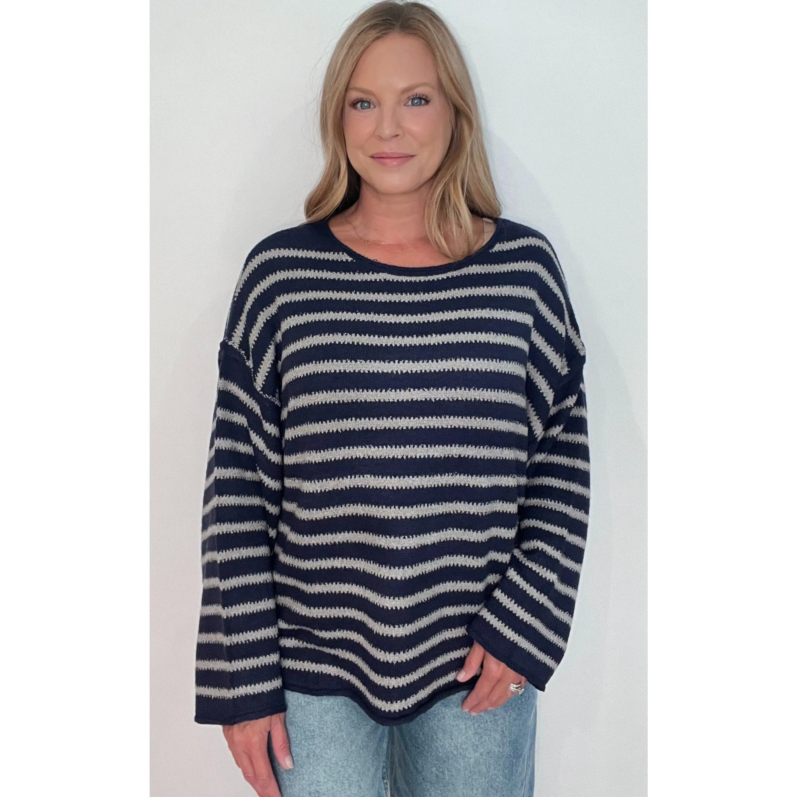 Emerson Sweater-Midnight/Grey