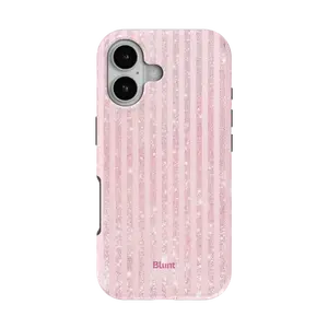 Pink Champagne Stripe iPhone Case