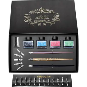 Calligraphy Set For Beginners, 3 Calligraphy Pens, 4 Ink Bottle 15ml, 20 Calligraphy Nibs, 1 Calligraphy Pen Holder, Dip Pen Set,  For Men, Women And , Calligraphy Kit For Beginners