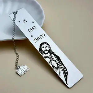 1PC Funny Gifts Bookmark, Is That Smut Jesus Bookmark, Novelty Gag Bookmark Gift for Female Friend Bookish Nerd Booklover Adult Women, Christian Book Marker Gifts for Book Lovers Gift, School Supplies, Book Accessories, Halloween