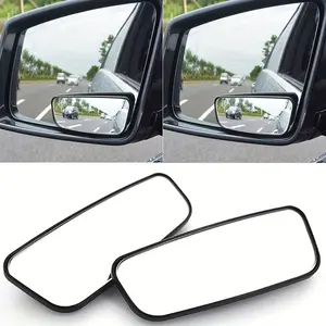 Car Rearview Mirror, Small Circular Mirror, Curved Surface Installation Mirror, Small Car Reversing Assist Mirror, Adjustable Angle Parking Mirror Accessories