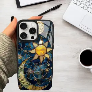 Creative Star & Moon Pattern Phone Case, Anti-drop Cellphone Protective Case, Total Protective Shockproof Mobile Phone Cover for iPhone, Casing