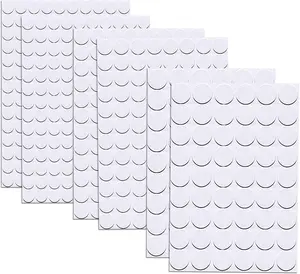 580 Pcs Self-Adhesive Screw Hole Stickers, 6-Table Self-Adhesive Screw Covers Caps Dustproof Sticker 12mm, 15mm, 21mm White