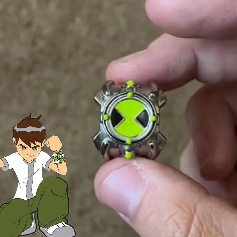 Anime Ben 10 Omnitrix Punk-Style Ring - Band with Gothic Look, Unisex US Size 7-8 Cosplay Wear Jewelry Accessory for Anime Fans, Party Use, Finger Jewelry