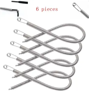 Spring Casual Wear Essential Drawstring Needle Threader Set - 6 pcs Replacement with Easy Tool for Hoodies 20 gauge