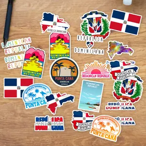 Stickers Pack 20 Pcs Dominican Waterproof Luggage Republic Bottle Colorful Laptop Aesthetic Skateboard Bumper Water Bike Car Vinyl Guitar