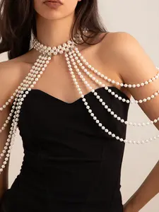 Sexy Girl Body Chain Waist Chain Women's Evening Dress Matching Neck-Hanging Decorative Chain