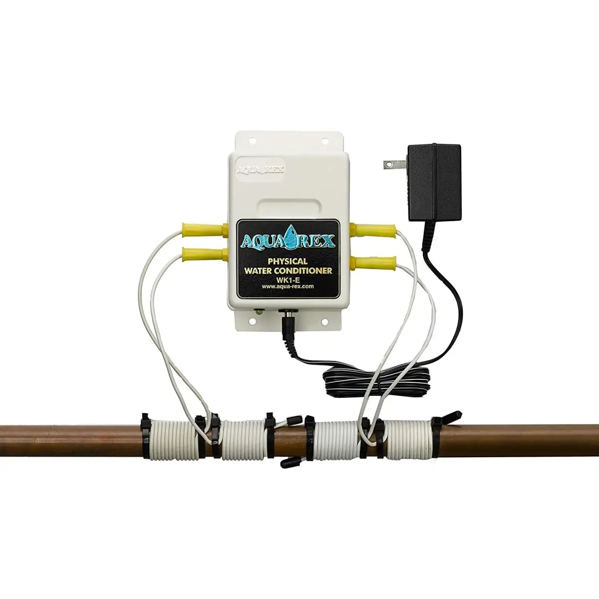 Aqua-Rex WK1-E Water Softener for Electric Water Heaters & Well Water, Hard Water Softener, Pvc Compatible