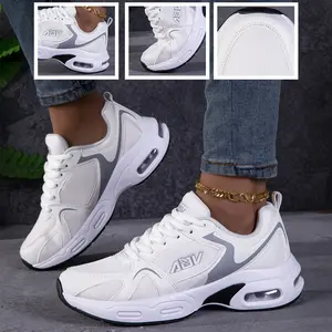 comfortable sneakers for women, lightweight casual shoes, breathable mesh trainers, non-slip walking shoes, shock absorbing footwear, all day wear shoes, everyday casual sneakers, air cushion shoes for women, work shoes for standing, light sports trainers