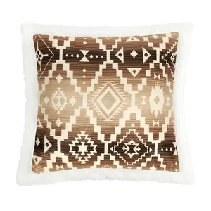 Chalet Aztec Campfire Sherpa Pillow