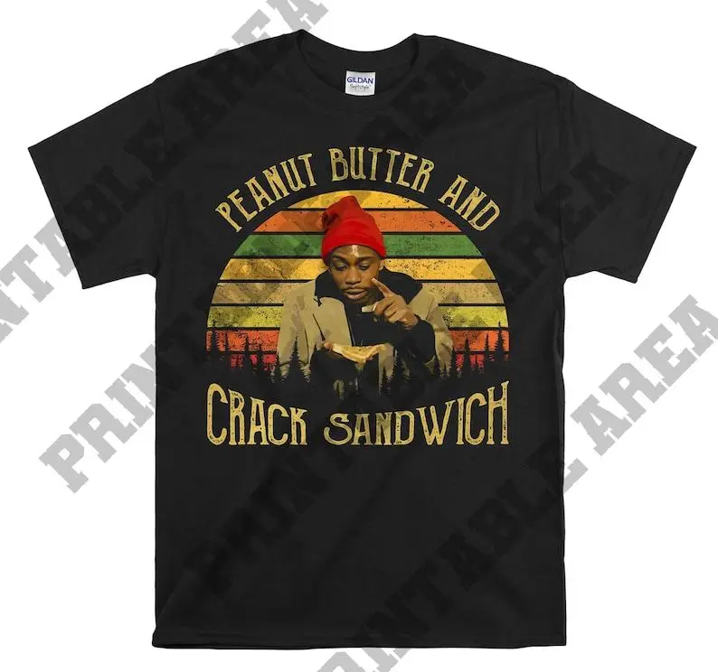 Chappelle's Show Tyrone Biggums Peanut Butter And Crack Sandwich Vintage Men Unisex T shirt