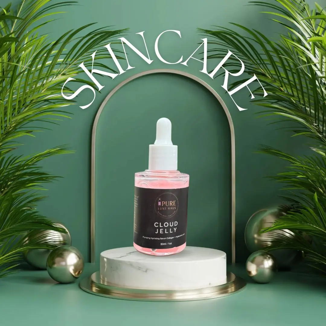 Pure Luxe Haus Cloud Jelly Serum Collagen - 30ml Hydrating & Elasticity Boosting Formula with Hyaluronic Acid for Radiant Skin Lightweight Skincare Spring Statement