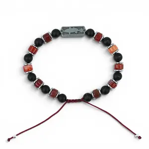 Redfish + Agate Beads