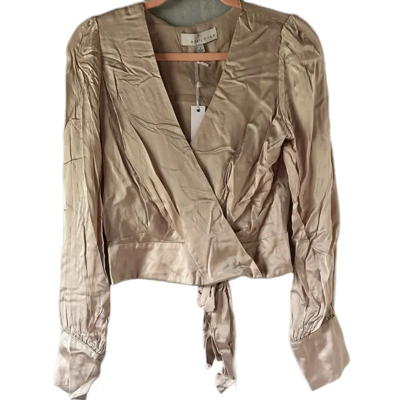 Adelyn rae - champaign wrap boutique top
