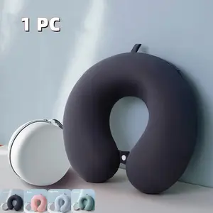 Ergonomic U-Shape Neck Pillow with Storage Bag, Memory Foam Travel Pillow, Detachable Washable Cover, Lightweight Portable, Multiple Colors