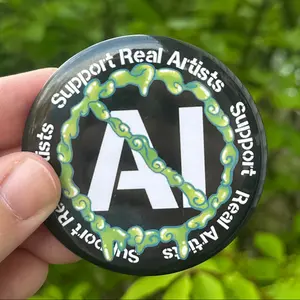No AI Pinback Button