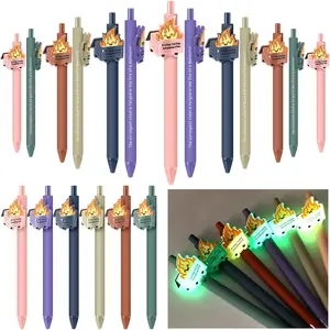 48 count Dumpster Fire Gifts Funny Luminous Dumpster Fire Ballpoint Pens Emotional Appreciation Support Pens Staff Gifts for Christmas Office Desk Work Coworkers Team Employee Teachers