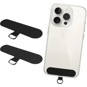 2 Pack Tether Tab Patches for Phone Lanyard Compatible with iPhone & All Smartphones